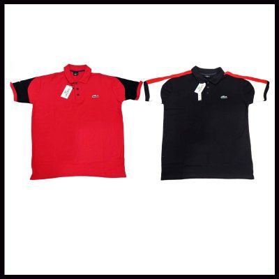 Red and Black Polo Shirt