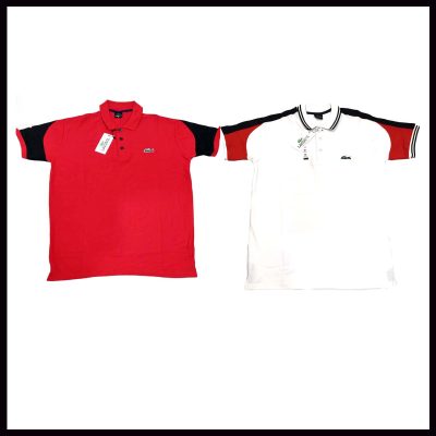 Red and White Polo Shirt
