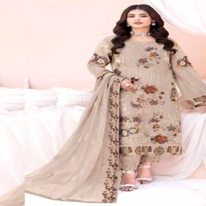 Beige Color salwar kameez