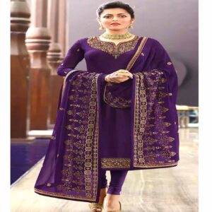 Purple Color salwar kameez