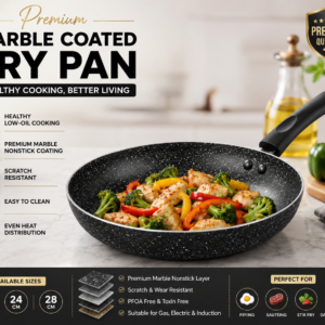 Premium Marble Coated Fry Pan in Bangladesh